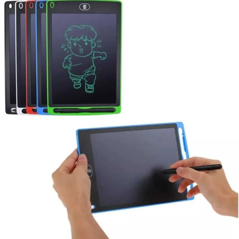 Lousa Tablet Mágica LCD 8.5" Infantil – Para Escrever, Desenhar e Apagar com Um Clique
