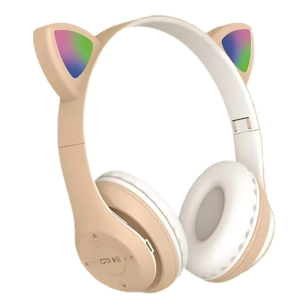 Fone De Ouvido Bluetooth Infantil Orelha Gatinho