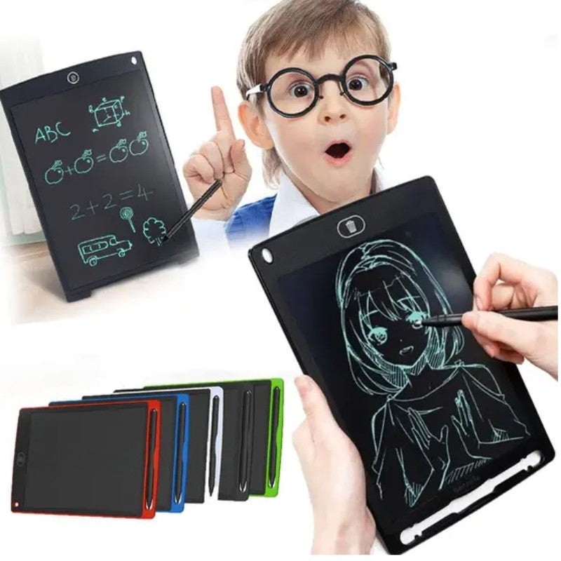 Lousa Tablet Mágica LCD 8.5" Infantil – Para Escrever, Desenhar e Apagar com Um Clique